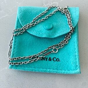 Tiffany & Co. Silver Chain Necklace with Pouch